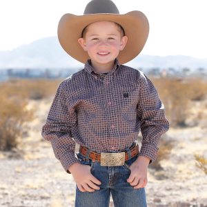 Boy's Button-Down Western Shirt