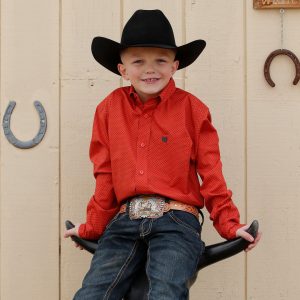 Boy's Button-Down Western Shirt