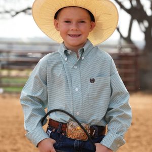 Boy's Button-Down Western Shirt