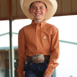 Boy's Button-Down Western Shirt