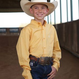 Boy's Button-Down Western Shirt