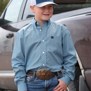 Boy's Button-Down Western Shirt