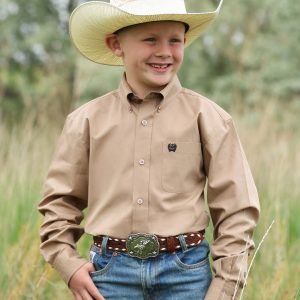 Boy's Button-Down Western Shirt