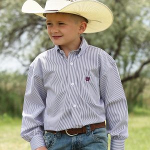 Boy's TENCEL™ Classic Fit Button-Down Western Shirt