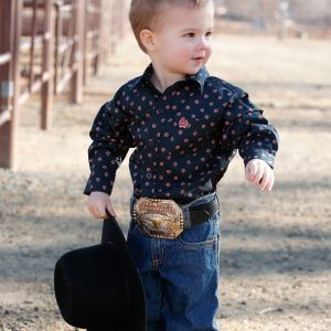 Boy's Button-Down Western Shirt