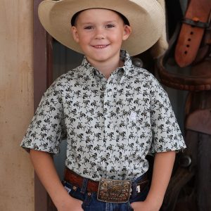 Boy's Button-Down Western Shirt