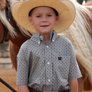 Boy's Button-Down Western Shirt