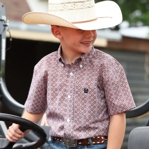 Boy's Button-Down Western Shirt