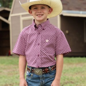 Boy's Button-Down Western Shirt
