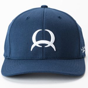 Men's Fitted FlexFit Lead Don't Follow with Tech Logo - Navy
