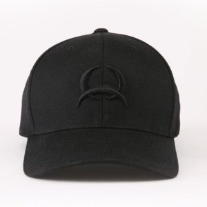 Men's Fitted Flexfit Black on Black with Arena Flex Logo - Black