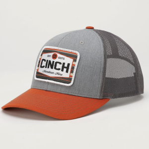 Men's Hometown Hero Trucker Cap - Orange and Gray