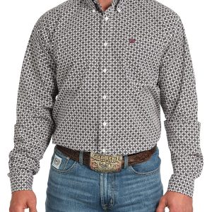 Men's Classic Fit Button-Down Western Shirt
