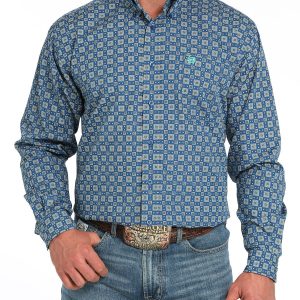 Men's Classic Fit Button-Down Western Shirt