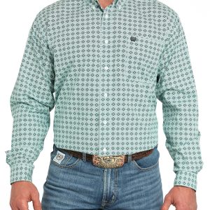 Men's Classic Fit Button-Down Western Shirt