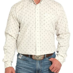 Men's Classic Fit Button-Down Western Shirt