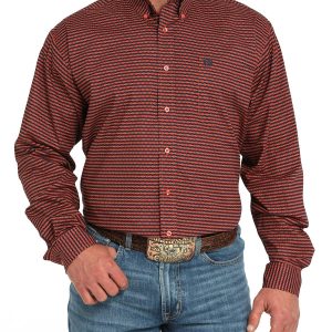 Men's Stretch Classic Fit Button-Down Western Shirt
