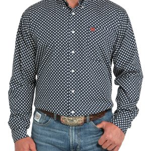Men's Classic Fit Button-Down Western Shirt
